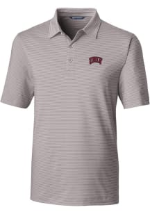 Cutter and Buck UNLV Runnin Rebels Mens Grey Forge Pencil Stripe Big and Tall Polos Shirt