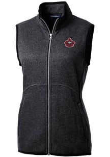 Cutter and Buck Miami Marlins Womens Charcoal City Connect Mainsail Vest