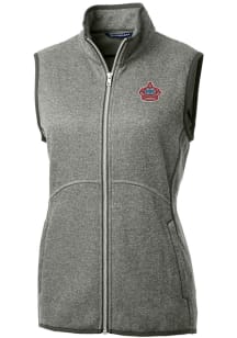 Cutter and Buck Miami Marlins Womens Grey City Connect Mainsail Vest