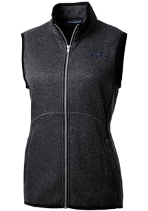 Cutter and Buck Milwaukee Brewers Womens Charcoal City Connect Mainsail Vest