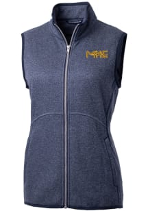 Cutter and Buck Milwaukee Brewers Womens Navy Blue City Connect Mainsail Vest