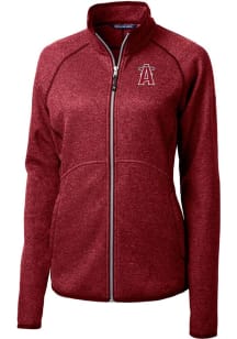 Cutter and Buck Los Angeles Angels Womens Red City Connect Mainsail Light Weight Jacket