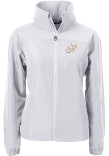 Cutter and Buck Houston Astros Womens Grey Charter Eco Light Weight Jacket