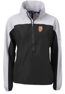 Cutter and Buck San Francisco Giants Womens Black City Connect Charter Eco Long Sleeve Pullover
