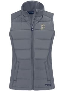 Cutter and Buck Boston Red Sox Womens Grey Evoke Vest