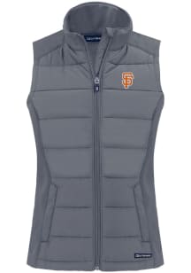 Cutter and Buck San Francisco Giants Womens Grey Evoke Vest
