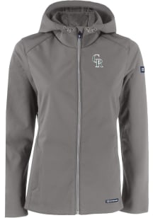 Cutter and Buck Colorado Rockies Womens Grey City Connect Evoke Light Weight Jacket