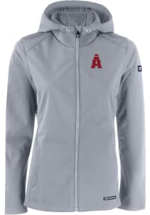 Cutter and Buck Los Angeles Angels Womens Charcoal City Connect Evoke Light Weight Jacket