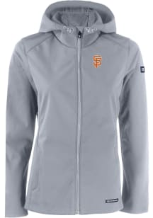 Cutter and Buck San Francisco Giants Womens Charcoal City Connect Evoke Light Weight Jacket