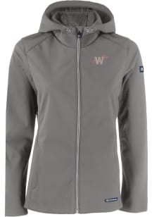Cutter and Buck Washington Nationals Womens Grey Evoke Light Weight Jacket