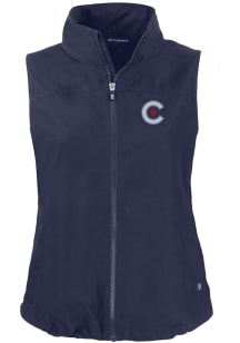 Cutter and Buck Chicago Cubs Womens Navy Blue Charter Vest