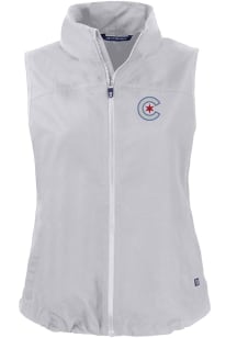 Cutter and Buck Chicago Cubs Womens Grey Charter Vest