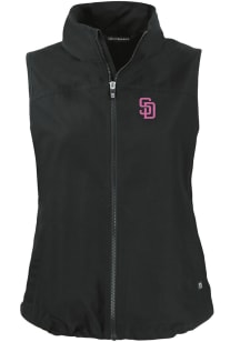 Cutter and Buck San Diego Padres Womens Black Charter Vest