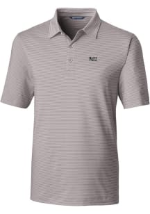 Cutter and Buck Jackson State Tigers Mens Grey Forge Pencil Stripe Big and Tall Polos Shirt
