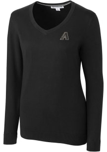 Cutter and Buck Arizona Diamondbacks Womens Black Lakemont Long Sleeve Sweater