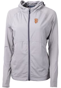 Cutter and Buck San Francisco Giants Womens Grey City Connect Adapt Eco Light Weight Jacket