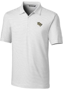 Cutter and Buck UCF Knights Mens White Forge Pencil Stripe Big and Tall Polos Shirt