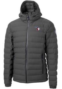 Cutter and Buck Cleveland Guardians Mens Grey Mission Ridge Repreve Filled Jacket