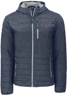 Cutter and Buck Los Angeles Angels Mens Grey Rainier PrimaLoft Hooded Filled Jacket