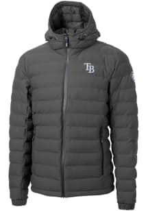 Cutter and Buck Tampa Bay Rays Mens Grey Mission Ridge Repreve Filled Jacket