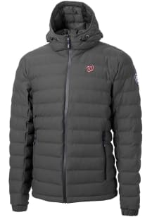 Cutter and Buck Washington Nationals Mens Grey Mission Ridge Repreve Filled Jacket