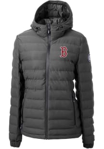 Cutter and Buck Boston Red Sox Womens Grey Mission Ridge Repreve Filled Jacket