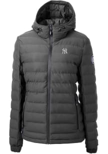 Cutter and Buck New York Yankees Womens Grey Mission Ridge Repreve Filled Jacket