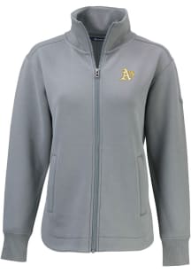 Cutter and Buck Oakland Athletics Womens Grey Roam Light Weight Jacket