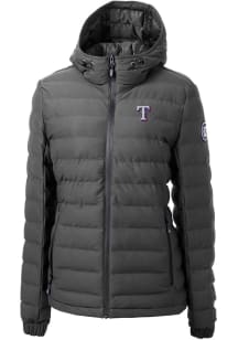 Cutter and Buck Texas Rangers Womens Grey Mission Ridge Repreve Filled Jacket