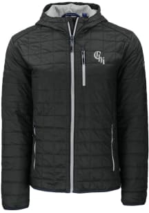 Cutter and Buck Chicago White Sox Mens Black City Connect Rainier PrimaLoft Hooded Filled Jacket