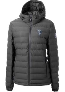 Cutter and Buck Kansas City Royals Womens Grey City Connect Mission Ridge Repreve Filled Jacket