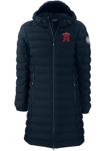 Cutter and Buck Los Angeles Angels Womens Navy Blue City Connect Mission Ridge Repreve Long Heav..