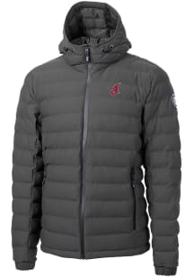 Cutter and Buck Cleveland Guardians Mens Grey Cooperstown Mission Ridge Repreve Filled Jacket