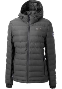 Cutter and Buck San Diego Padres Womens Grey Cooperstown Mission Ridge Repreve Filled Jacket