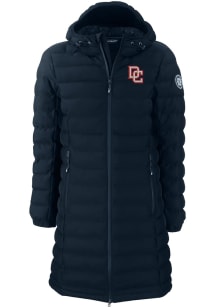 Cutter and Buck Washington Nationals Womens Navy Blue Cooperstown Mission Ridge Repreve Long Hea..