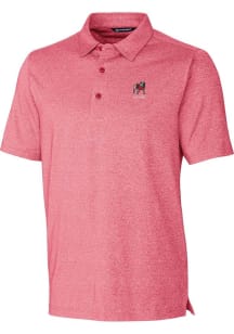 Cutter and Buck Georgia Bulldogs Mens Red Alumni Forge Heathered Short Sleeve Polo