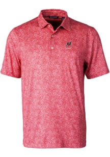 Cutter and Buck Georgia Bulldogs Mens Red Alumni Pike Constellation Short Sleeve Polo