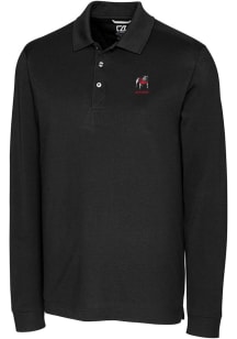 Cutter and Buck Georgia Bulldogs Mens Black Alumni Advantage Long Sleeve Polo Shirt