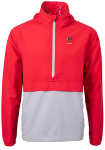 Cutter and Buck Georgia Bulldogs Mens Red Alumni Charter Eco Pullover Jackets