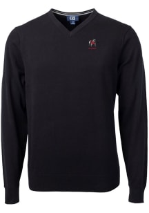 Cutter and Buck Georgia Bulldogs Mens Black Alumni Lakemont Long Sleeve Sweater
