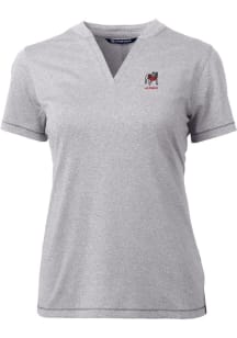 Cutter and Buck Georgia Bulldogs Womens Grey Alumni Forge Short Sleeve T-Shirt
