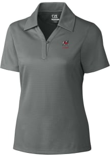 Cutter and Buck Georgia Bulldogs Womens Grey Alumni Drytec Genre Short Sleeve Polo Shirt