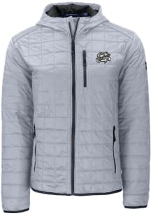 Cutter and Buck Omaha Storm Chasers Mens Grey Rainier PrimaLoft Hooded Filled Jacket