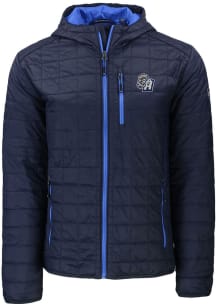 Cutter and Buck San Antonio Missions Mens Navy Blue Rainier PrimaLoft Hooded Filled Jacket