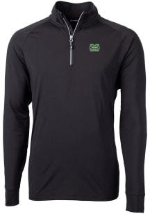 Cutter and Buck Marshall Thundering Herd Mens Black Adapt Eco Big and Tall 1/4 Zip Pullover