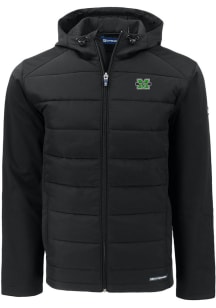 Cutter and Buck Marshall Thundering Herd Mens Black Evoke Hood Big and Tall Lined Jacket