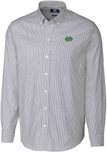 Cutter and Buck Marshall Thundering Herd Mens Charcoal Stretch Oxford Big and Tall Dress Shirt