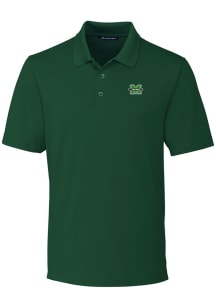 Cutter and Buck Marshall Thundering Herd Mens Green Forge Short Sleeve Polo
