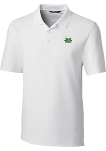 Cutter and Buck Marshall Thundering Herd Mens White Forge Short Sleeve Polo