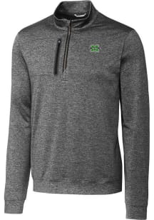 Cutter and Buck Marshall Thundering Herd Mens Grey Stealth Long Sleeve 1/4 Zip Pullover